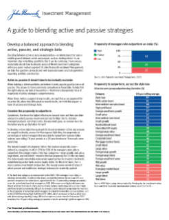 A guide to blending active and passive strategies