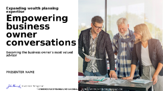 Empowering business owner conversations: becoming the business owner’s most valuable advisor