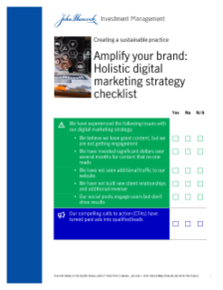 Holistic digital marketing strategy checklist