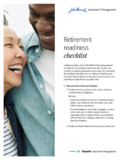 Retirement readiness checklist