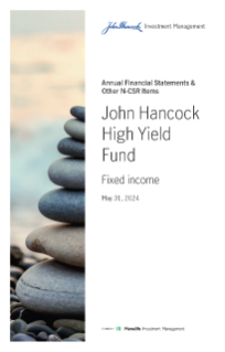 John Hancock High Yield Fund annual report