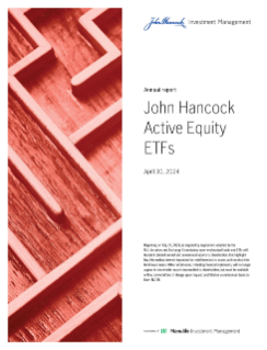 John Hancock International High Dividend ETF annual report