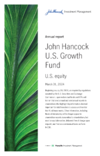 John Hancock U.S. Growth Fund annual report