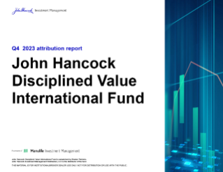 John Hancock Disciplined Value International Fund Attribution report