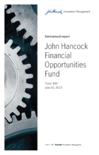 John Hancock Financial Opportunities Fund semiannual report