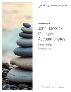 John Hancock Managed Account Shares Fund semiannual report