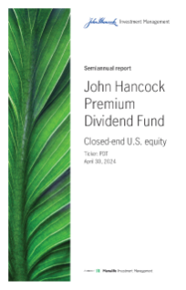 John Hancock Premium Dividend Fund semiannual report