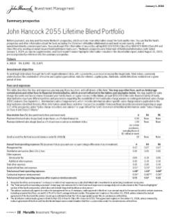 John Hancock 2055 Lifetime Blend Portfolio summary prospectus