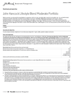 John Hancock Lifestyle Blend Moderate Portfolio summary prospectus