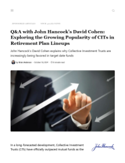 The growing popularity of CITs in retirement plan lineups